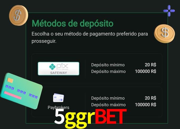 O cassino 5ggrbet oferece uma grande variedade de métodos de pagamento